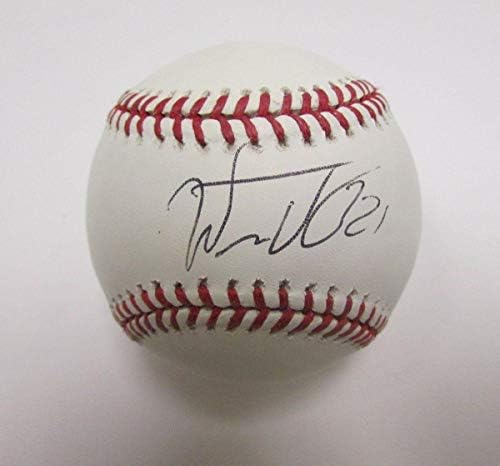 Уилсън Валдес Филис Подписа OML Baseball JSA 138291 - Бейзболни Топки С Автографи