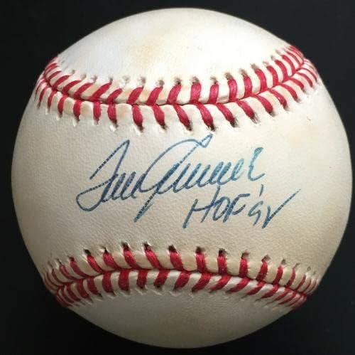 Това Siver КОПИТО 92 бейзболни топки в Националната лига с автограф, Реджи Джаксън, PSA COA - Бейзболни топки с автографи