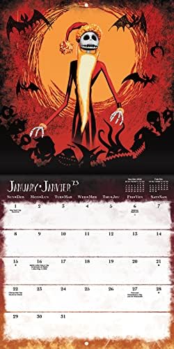 Стенен календар Дисни Кошмарът преди Коледа към 2023 година (Два френски)