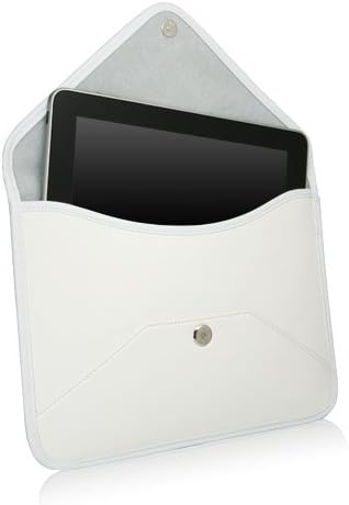Калъф BoxWave, който е Съвместим с таблетен TCL Android TABMAX 10.4 (10,36 инча) - Луксозни Кожена чанта-месинджър, дизайн своята практика-плик от изкуствена кожа - Бяла Слонова кост