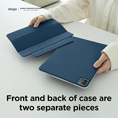 магнитен калъф-за награда elago за iPad Air 10,9 см 5-ти, 4-то поколение и iPad Pro 1-во поколение 2018 версия - на Задния панел се закрепва на метални материали, съвместим с Apple Молив