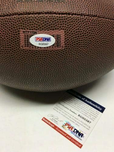 Amara Дарбо Подписа Wilson NFL Super Grip Football GoHawks PSA RG05567 - Футболни топки с автографи