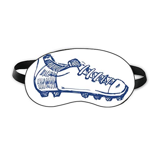 Мультяшная Футболна Обувки Синьо Модел Sleep Eye Shield Мека Нощна Превръзка На Очите Сянка На Кутията