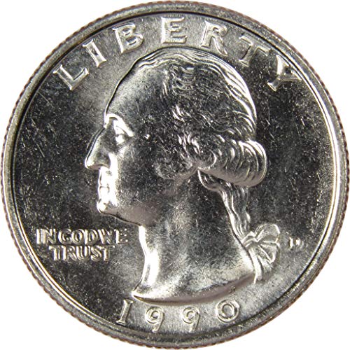 1990 D Washington Quarter BU Не Циркулационни Монети, Монетен двор на Щата 25c са подбрани Монета в САЩ