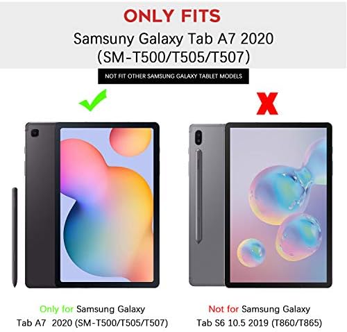 Калъф Neepanda за Samsung Galaxy Tab A7 10,4 инча 2020, Тънък Трикуспидалната калъф за Samsung Galaxy Tab A7 10,4 инча, модел SM-T500/T505/T507 2020 г. съобщение, [Автоматично включване / изключване] - Лилаво