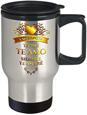 Te Amo Travel mug Taza Regalos para mi Querida Esposa