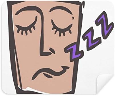 Sleep Face Скица Щастлива Плат За Почистване на Екрана за Пречистване на 2 елемента Замшевой Тъкан