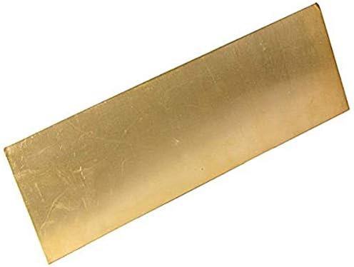 Месинг лист HUILUN Месинг лист за обработка на метали, Суровини, 2,5x100x150 мм, 4x300x300 мм Месингови плочи (Размер: 2,5x100x150 мм)
