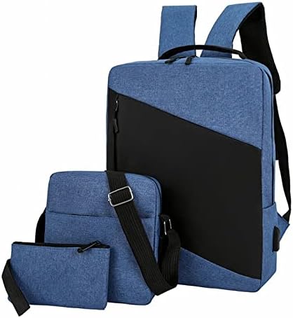 Раница от три части, Цветна Чанта, Компютърна Бизнес чанта, Ежедневна чанта на рамото, Голяма раница (A-Wine, Един размер)