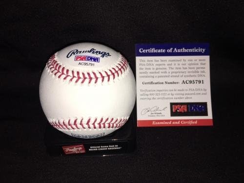 Тео Епщайн е подписал в Официалния списък на Залата на Славата бейзбол Chicago Cubs Mind PSA / Бейзболни Топки С ДНК-Автограф