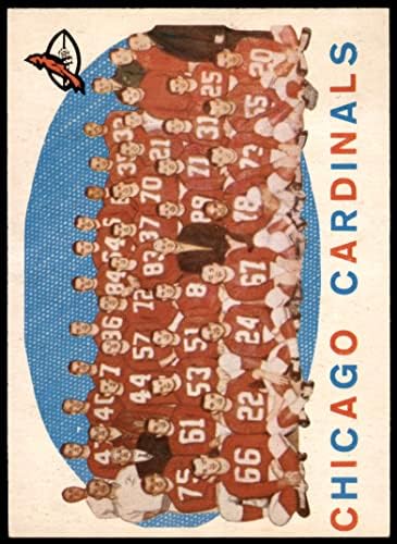 Списък от команди, 1959 Topps 118 Кардиналите Chicago Кардиналите-FB (Футболна карта) NM Кардиналите-FB