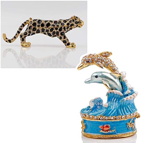 Кутии За Бижута Леопард Ключодържател Loops Скоростна Делфин Бижута, Декоративни Кутии Аксесоар