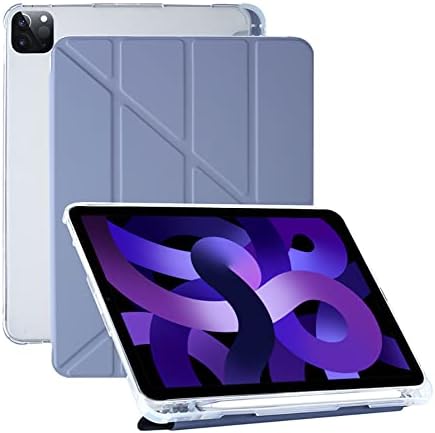Отличителен калъф с един слот за писалка, съвместим с ipad Pro 12,9 11 10,5 ipad 10,29,7 ipad Air 3/4/5 Mini 4 5 6 Защитен калъф за таблет (iPad Pro 11, лавандула)