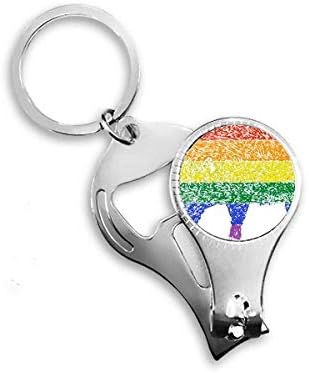 Дъгата Гей Лесбийки Прасе ЛГБТ Кусачка За Нокти Халка Ключодържател Отварачка За Бутилки Машина За Рязане