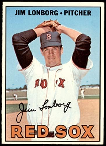 1967 Topps 371 Джим Лонборг на Бостън Ред Сокс (бейзболна картичка) VG/БИВШ Ред Сокс
