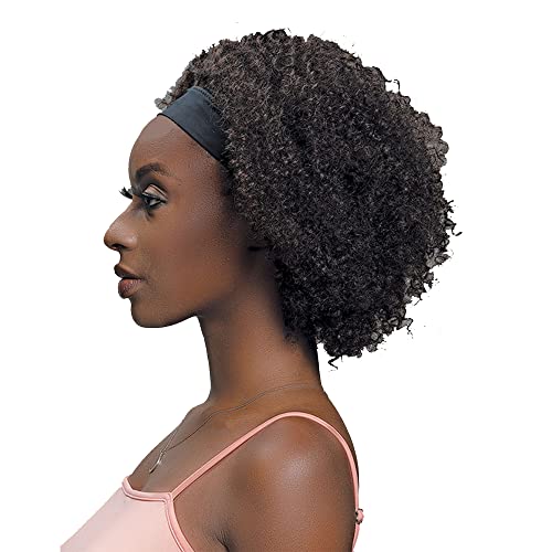 Janet Collection Бретон във формата на Полумесец От Естествени Човешки коси Virgin Реми лента за глава с Перука АМАНДА (НАТУРАЛЕН)