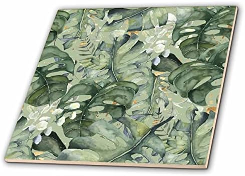 3D Роза Кэсси Питърс Абстрактно - Абстрактни Тропически растения - Теракот (ct_354242_1)