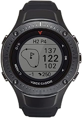 Хибридни GPS часовници за голф с гласов контрол CADDIE G3 с наклон, черни