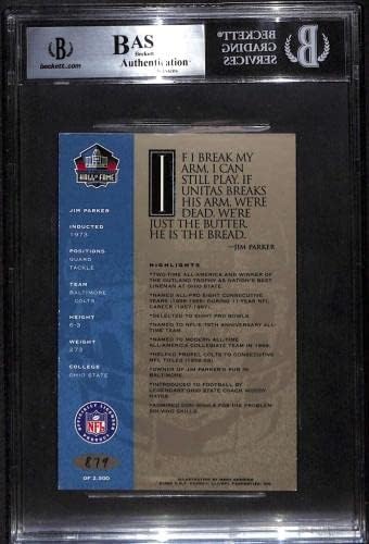 #81 Джим Паркър - 1998 Рон Микс КОПИТО Платина Футболни картички Autos (Звезда) С рейтинг на БГД Футболни топки С автографи