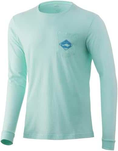 Мъжка риза с джоб HUK | Тениска за Риболов с дълъг ръкав