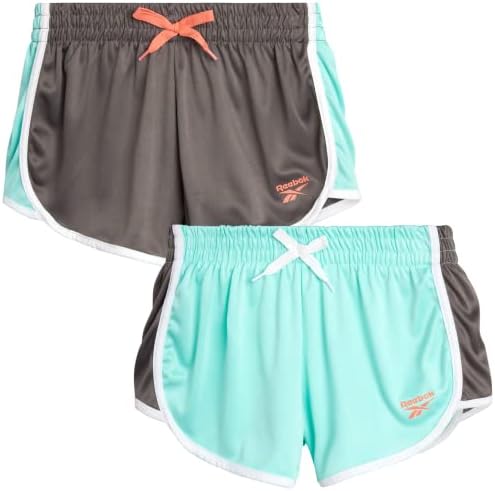 Спортни къси панталони Reebok за момичета – Леки и Спортни шорти за фитнес от окото на материала (2 опаковки)