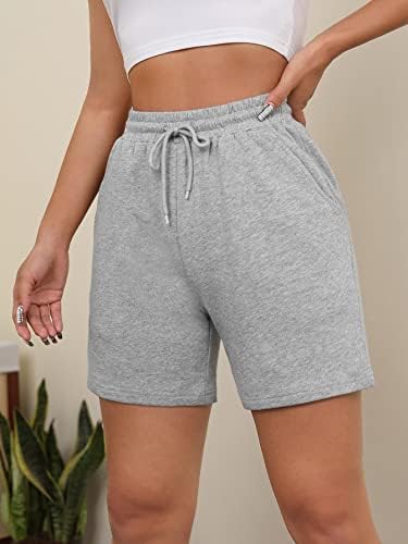 Дамски шорти, Спортни панталони с завязками на талия Шорти за жени Urbal (Цвят: светло сив, Размер: Малък)