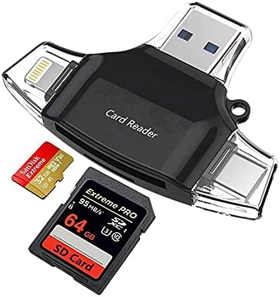 Смарт притурка на BoxWave, който е Съвместим с вашето устройство за четене на SD карти Onyx Boox Kon-Tiki 2 - AllReader, устройство за четене на карти microSD, SD, Compact USB за Onyx Boox Kon-Tiki 2 - Jet Black