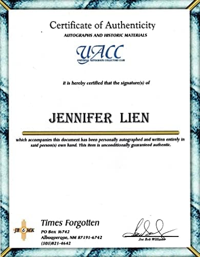 Дженифър Лин в ролята на Ies 8 x 10 инча ST Voyager autograph sm