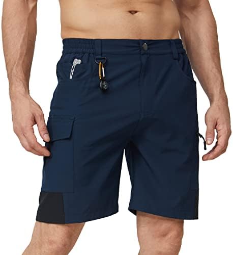 Мъжки Туристически Панталони-Карго Nomolen, Леки, бързо съхнещи Спортни къси Панталони с много Джобове за Тренировки, Голф, Къмпинг, всеки ден