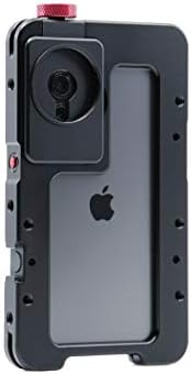 Beastgrip Клетка за животни за iPhone 11 Pro. Професионална камера-кейдж за iPhone с вграден на стена Студен обувки, скрепителни елементи за монтаж и интерфейс за монтиране на сменяеми обективи. Черен