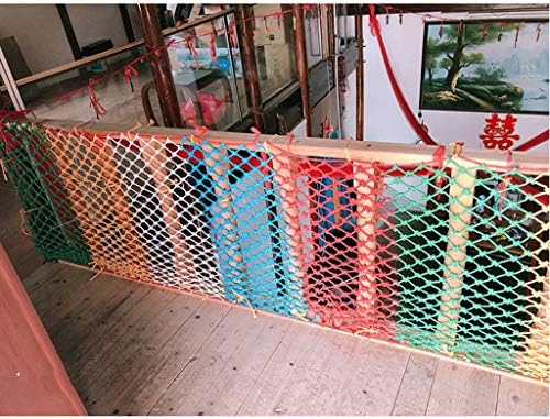 Многофункционална веревочная окото Yuwuxin за защита на балкони и прозорци (бяла) | Защитна мрежа с размер на 6x3 м | Балконная защитна мрежа. От няколко цвята | Осигурете настройка на цвят (6 мм/8 см