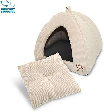 Палатка за домашни любимци -Меко легло за кучета и Котки Best Pet Supplies - Тъмно Син, 16 x 16 x В: 14