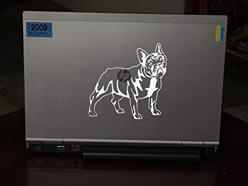 Френски Булдог - Скъпа Стикер с изображение на Френската куче за прозореца на колата на Камиона - Ляв и Десен Размер на 5.5 x 5,3 инча