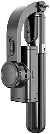 Поставяне и монтиране на BoxWave, съвместими с Sharp Aquos Sense4 Plus (поставяне и монтиране на BoxWave) - Gimbal SelfiePod, селфи-стик, Разтегателен видео-кардан стабилизатор за Sharp Aquos Sense4 Plus - Черно jet
