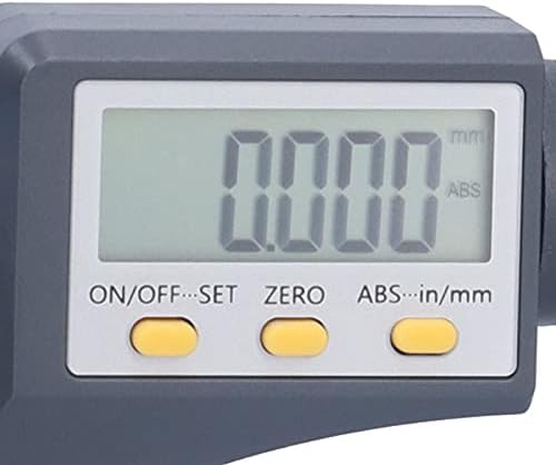 Цифров микрометър Walfront, Резолюция 0,00005 инча /0,001 мм, с Професионални Инструменти за измерване на дебелината на 0-25 мм 0-40 ℃, Микрометър