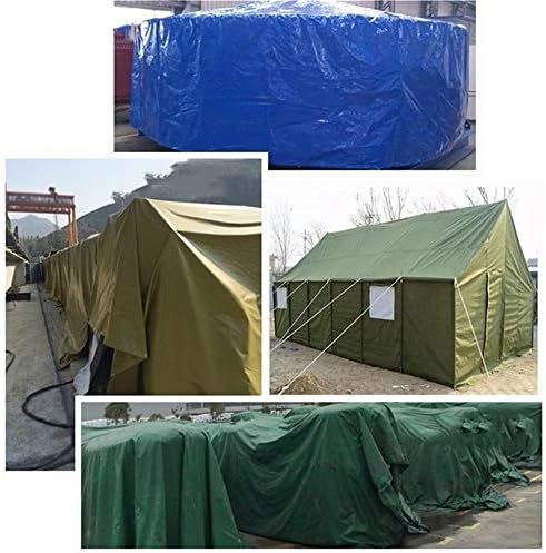 Платно тежкотоварни Непромокаеми покривала за камиони, за къмпинг, за наем, за палатки, за лодки, 600 г/м2, дебелина 0,5 мм (Цвят: бял, размер: 5 М x 8 м)