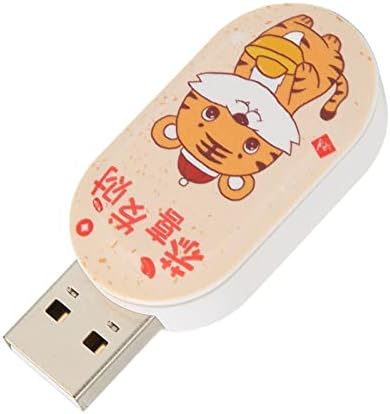 Zyyini USB Флаш памет, 16 GB/32 GB/64 GB/128 GB USB2.0, авто USB устройство в китайски стил с хубав модел Гуочао, Преносима карта с памет, Подарък диск Година на тигъра U (64 GB)