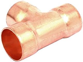 Съединител разделителната тръба с медна тройником X-DREE 22 мм за климатика (Conector del tubo de separación de la junta de cobre del aire acondicionado de 22 мм