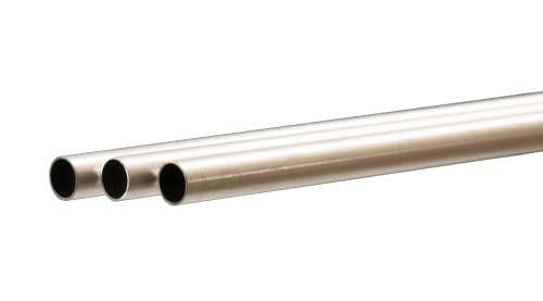 K&S Precision Metals 3909 Кръгла Алуминиева тръба: Диаметърът на 10 мм х Стена 0,45 мм х Дължина 1 м, 3 броя, Произведено в САЩ