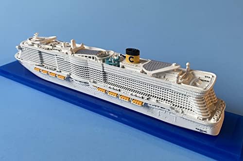 Модел на круизен лайнер Costa Smeralda, Сувенирни серия на витрина, в Мащаб 1:1250