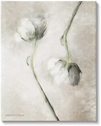 Боядисване с Бели Флорални Дръжки Stupell Industries, Ботаническая Реколта Картина с Цъфтящи Рози, Дизайн Bluebird Barn