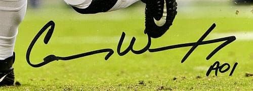 Карсън Венц Подписа Футболни снимка на Феновете на Филаделфия Игълс 8x10 - Снимки NFL с автограф