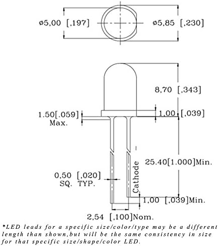 Светодиоди фара 12 в с кръгли прозрачни лещи 5 мм - Чистият зелен светодиод - Ултра - ярък Вграден / вътрешен резистор - 5-В, 6-В, 7-В, 8-В, 9, 10, 11, 13, 14, 15 (опаковка от 20)