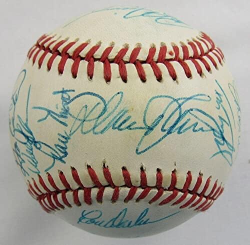 1986 Метс подписаха бейзболен договор с Гари Картър , Дэррилом Строберри, Дуайтом Гуденом + 22 бейзболни топки с автографи на JSA XX