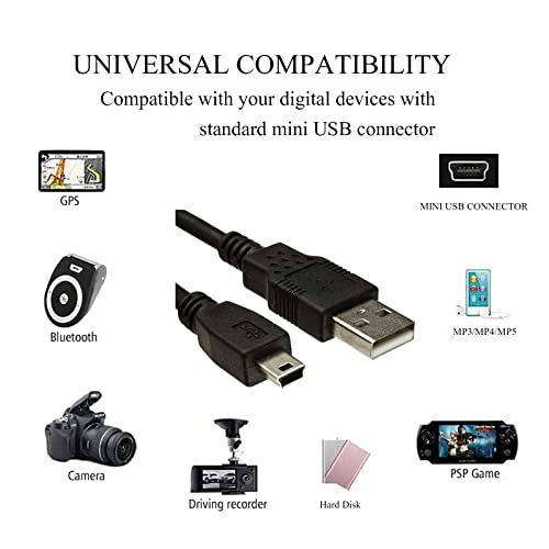USB кабел UC-E4, съвместим с цифров огледално-рефлексен фотоапарат Nikon D610 D2 D3, D3X D100 D90 D80 D70S D70 D60, D50 D40 D40X D200 D300 D3000 D3100S D3100 D700 D7000 USB кабел за синхронизация на данни (4,9 фута