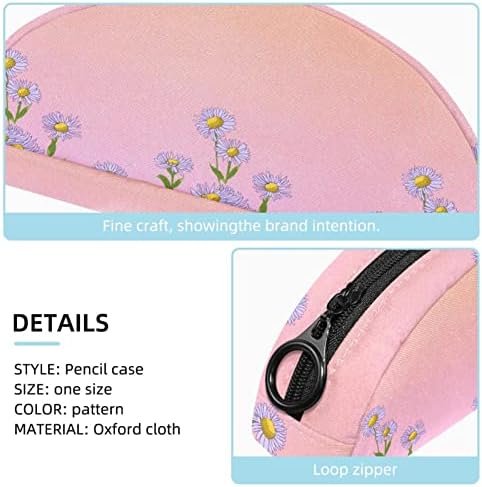 Косметичка TBOUOBT за Жени, козметични чанти, Голям Чанта за Тоалетни Принадлежности, Пътен Подарък, розово пролет цветето маргаритка