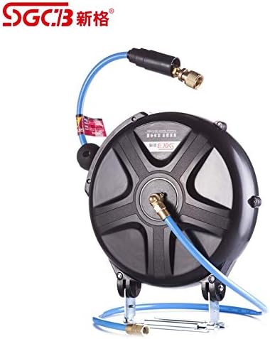 Помпи, резервни части и аксесоари SGCB макара за въздушен маркуч на Макара за воден маркуч на макара за захранващия кабел макара за кабели макара за напорного маркуч 10 метра маркуч за въздух и вода 7 метра - (Цвят: