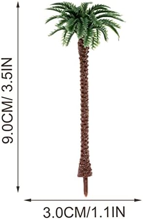 Toyvian 30 бр Миниатюрни Модели на Кокосовата Палма Пластмасови Изкуствено Дърво Влак Плажната Архитектура Пейзажные Декорация Имитация на Дърво Мини Фалшиви Бижута от Дърво за Diy