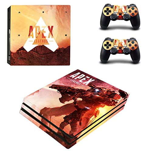 Играта Легенди - APEX Game Кралската битка Копой Гибралтар Стикер на корицата на PS4 или PS5 За конзолата PlayStation 4 или 5 и 2 контролери Vinyl Стикер V11623