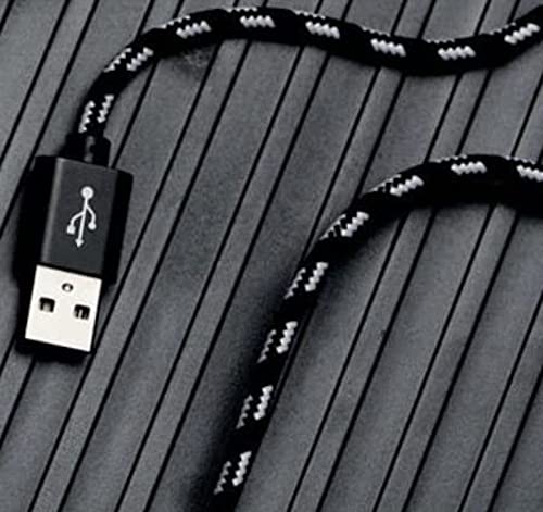 Кабел за бързо зарядно устройство AGOZ Micro USB за приемници Dexcom G6, Dexcom G7, Dexcom G5, Dexcom G4, Сплетен кабел за зареждане кабел за Dexcom (10 фута)